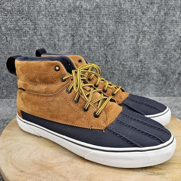 VANS Sk8-Hi Del Pato MTE Men's Size 13 Brown Suede Mid Top Skate Shoes