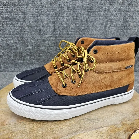 VANS Sk8-Hi Del Pato MTE Men's Size 13 Brown Suede Mid Top Skate Shoes