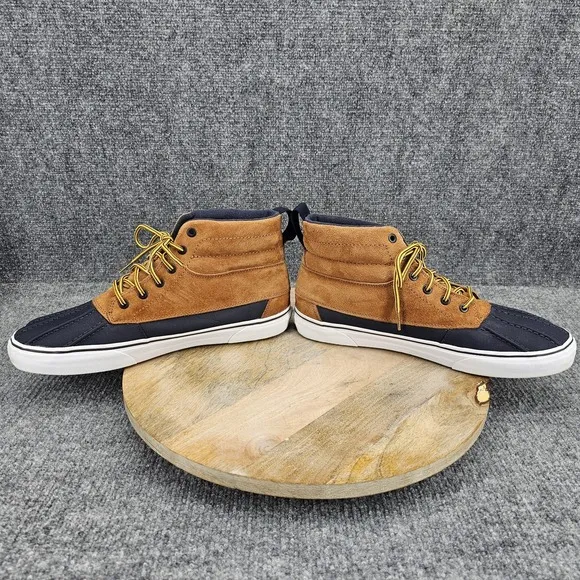 VANS Sk8-Hi Del Pato MTE Men's Size 13 Brown Suede Mid Top Skate Shoes