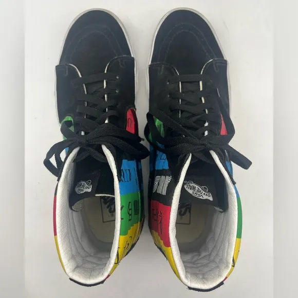 VANS Sk8-Hi Mens Shoes Spirit Multicolor/Black High Top Skate Sneaker Size 12