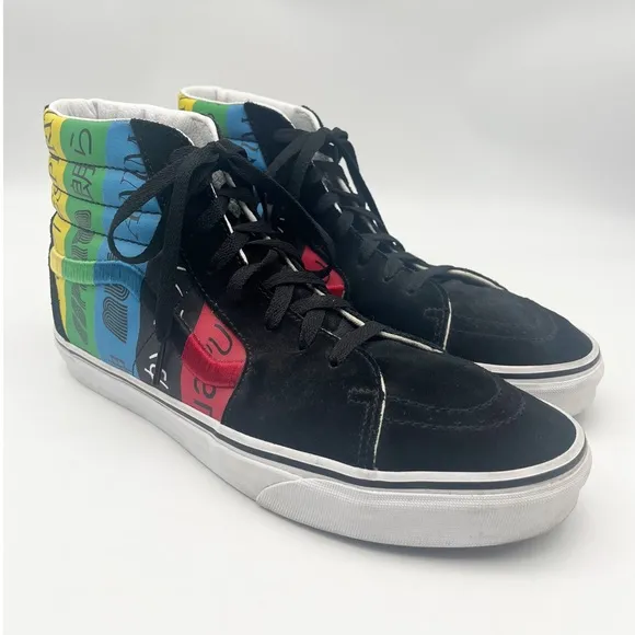 VANS Sk8-Hi Mens Shoes Spirit Multicolor/Black High Top Skate Sneaker Size 12
