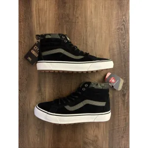 Vans Sk8-Hi MTE Waterproof Hiking Boots Rain Camo Black Men Size 9 New