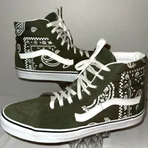 Vans Sk8-Hi Peace Paisley Grape Leaf Skate Shoes