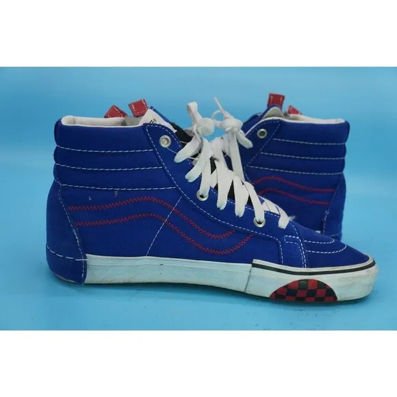 Vans SK8 HI REISSUE Cap Surf The Web Zipper Skate Shoes Blue Mens 8 Womens 9.5