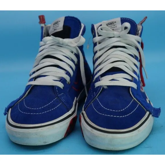 Vans SK8 HI REISSUE Cap Surf The Web Zipper Skate Shoes Blue Mens 8 Womens 9.5