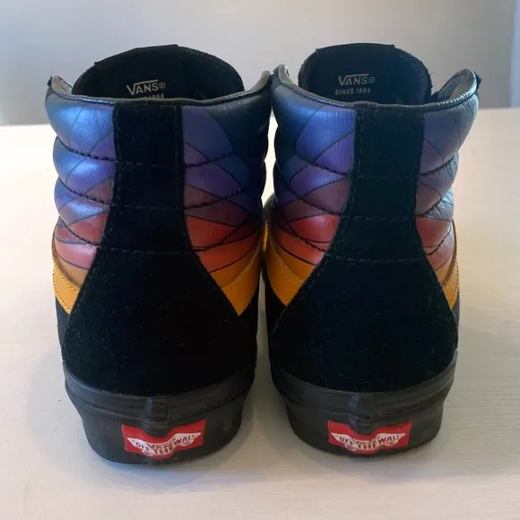 Vans Sk8 Hi Reissue Refract Black And Multi Skate Shoes Size Men‎ 4.5 Women 6