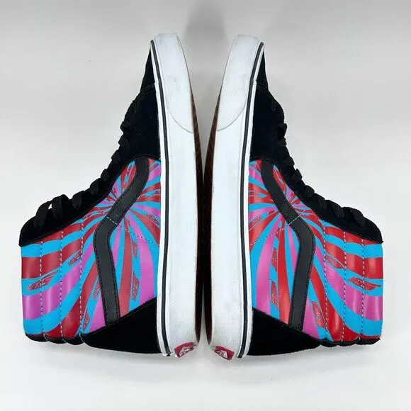 Vans SK8 Hi Retro Mart Shoes Men's Size 10 Black True White Classic Skate 508731
