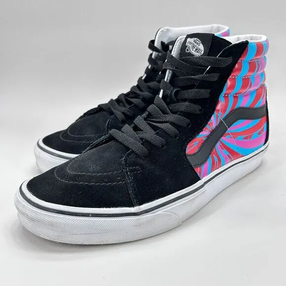 Vans SK8 Hi Retro Mart Shoes Men's Size 10 Black True White Classic Skate 508731