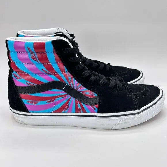 Vans SK8 Hi Retro Mart Shoes Men's Size 10 Black True White Classic Skate 508731