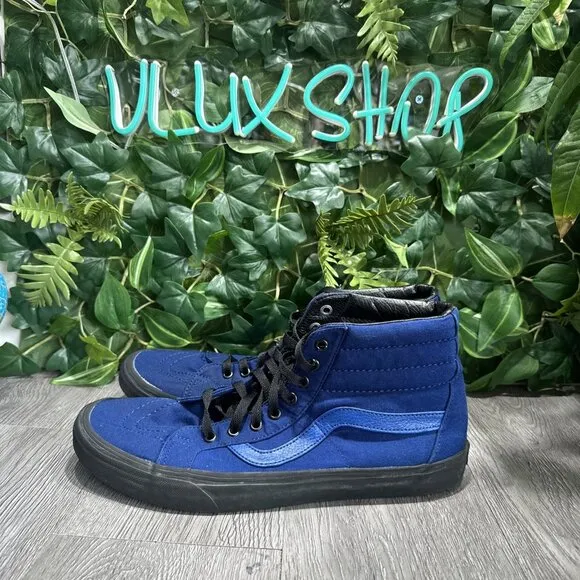 Vans Sk8 Hi Royal Blue Black Skate Shoes Men’s Size 13 Sneakers