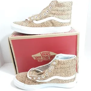 🆕Vans Sk8-Hi Slim Embossed Cork Shoes 8.0M | 9.5W High Tops