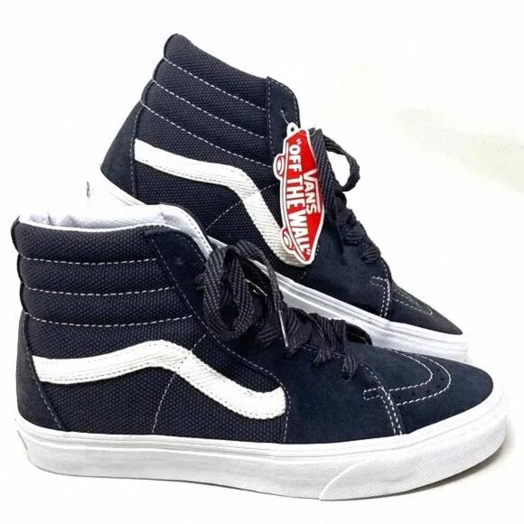VANS Sk8-Hi Textured Asphalt Skate Shoes Women VN0005U91O7 Canvas Suede Sneakers