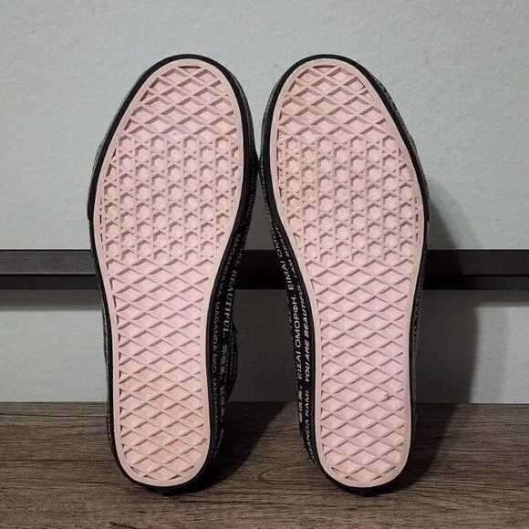 Vans Sk8-hi You Are Beautiful Women's Skate Shoes Size 7.5 Black