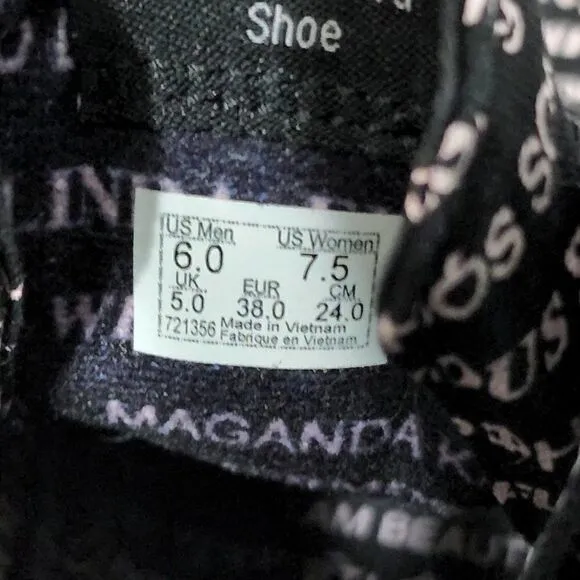 Vans Sk8-hi You Are Beautiful Women's Skate Shoes Size 7.5 Black