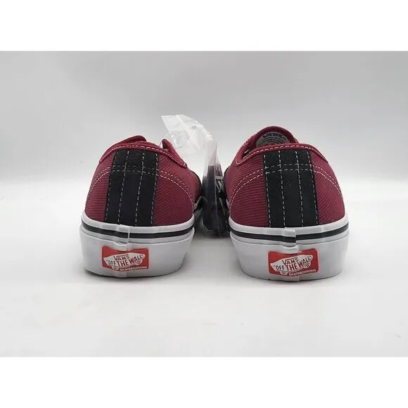 Vans Skate Authentic Asphalt Pomegranate Suede Canvas Shoes VN0A5FC8249 Size 6.5