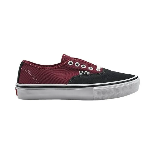 Vans Skate Authentic Asphalt Pomegranate Suede Canvas Shoes VN0A5FC8249 Size 6.5