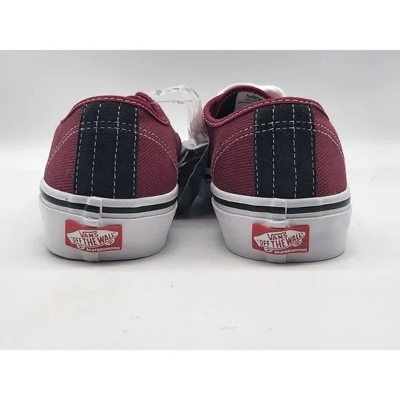 Vans Skate Authentic Asphalt Pomegrante Burgundy Men Shoes VN0A5FC8249 Size 6.5