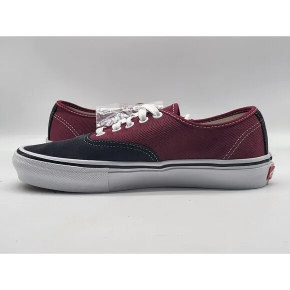 Vans Skate Authentic Asphalt Pomegrante Burgundy Men Shoes VN0A5FC8249 Size 6.5