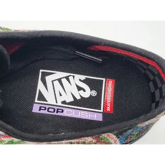 Vans Skate Authentic Paisley Tapestry Mens Black Shoes Size 5