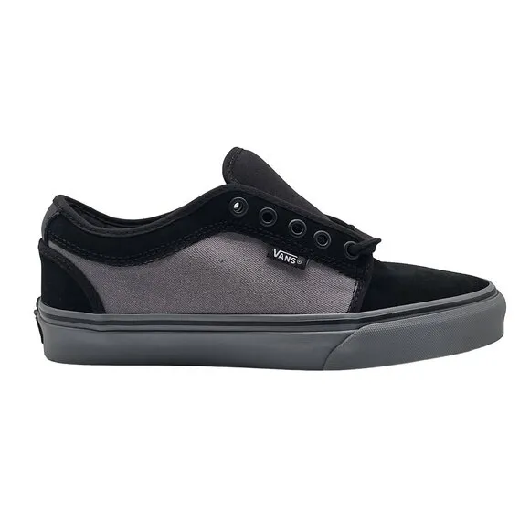 Vans Skate Chukka Low Denim Black Pewter Shoes Sneakers VN0A4BX47IW Size 6.5