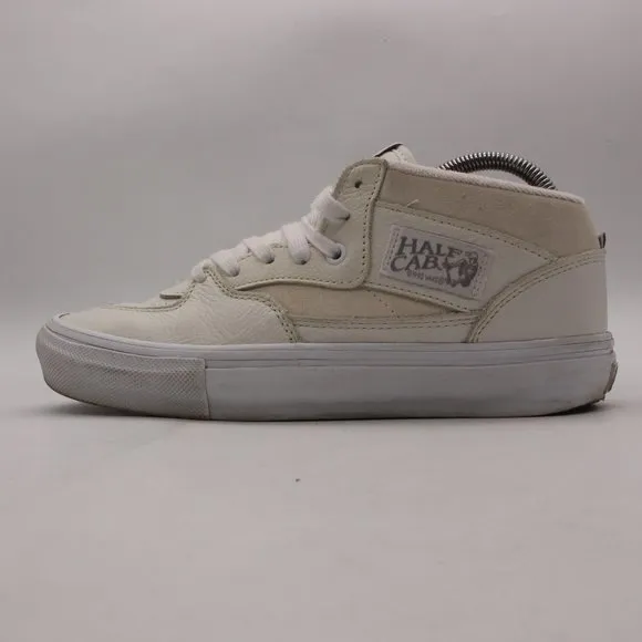 Vans Skate Half Cab Daz White/White Men's Size 8 Classic Skate Shoes Sneakers