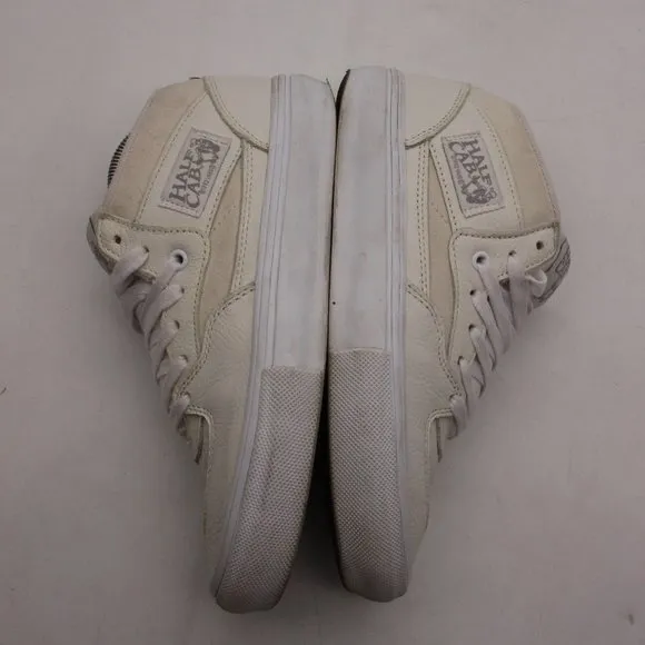 Vans Skate Half Cab Daz White/White Men's Size 8 Classic Skate Shoes Sneakers