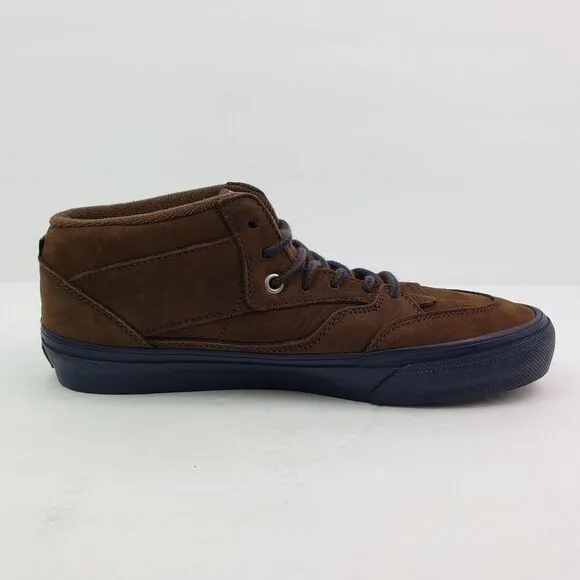 Vans Skate Half Cab Nick Michel Mens Sz 8.5 Brown Navy Suede Skate Sneaker Shoes