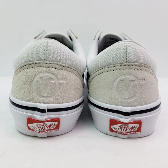 Vans Skate Old Skool Doodle Mens Sz 8 Zumiez White Black Low Skate Sneaker Shoes