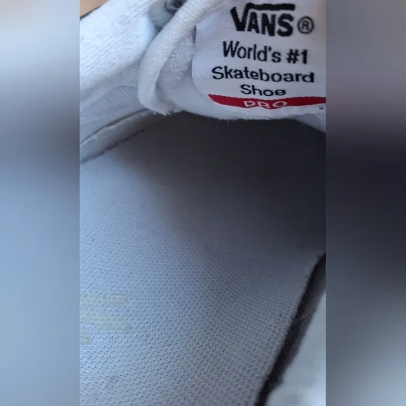 Vans Skate Old Skool Iridescent Silver &amp; True White Skate Shoes sz 7