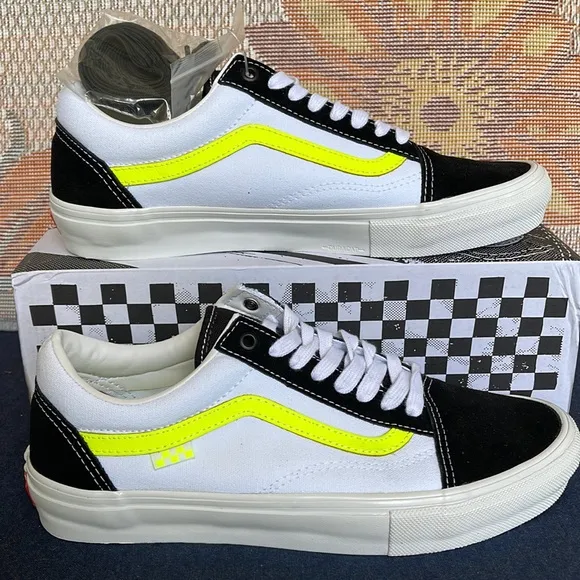 Vans Skate Old SkoolNeon True White/YellowVN0A5FCB6M5 Men’s sneakers
