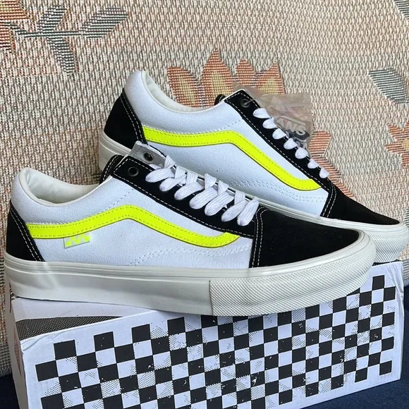 Vans Skate Old SkoolNeon True White/YellowVN0A5FCB6M5 Men’s sneakers