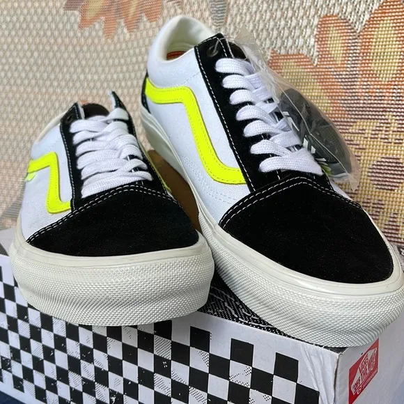 Vans Skate Old SkoolNeon True White/YellowVN0A5FCB6M5 Men’s sneakers