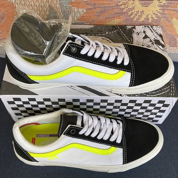 Vans Skate Old SkoolNeon True White/YellowVN0A5FCB6M5 Men’s sneakers