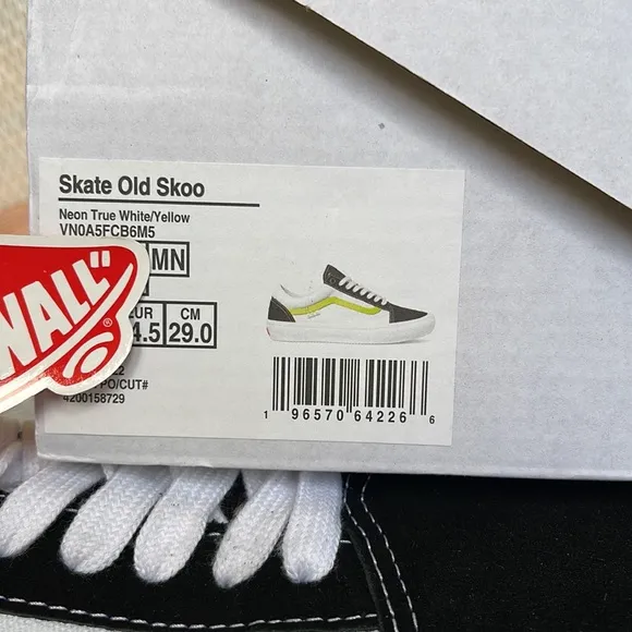 Vans Skate Old SkoolNeon True White/YellowVN0A5FCB6M5 Men’s sneakers