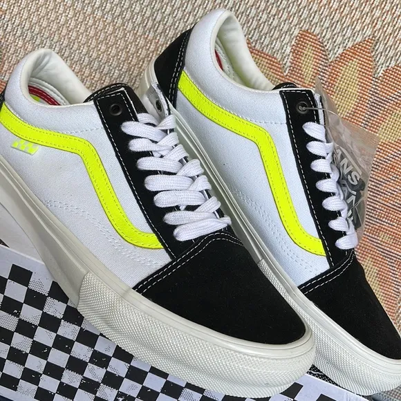Vans Skate Old SkoolNeon True White/YellowVN0A5FCB6M5 Men’s sneakers