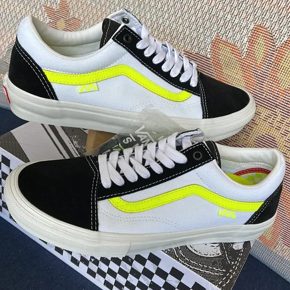 Vans Skate Old SkoolNeon True White/YellowVN0A5FCB6M5 Men’s sneakers