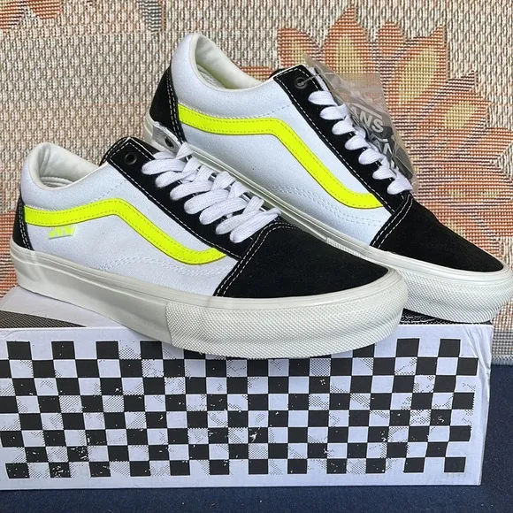 Vans Skate Old SkoolNeon True White/YellowVN0A5FCB6M5 Men’s sneakers