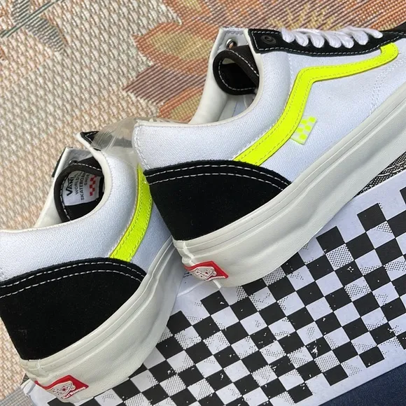 Vans Skate Old SkoolNeon True White/YellowVN0A5FCB6M5 Men’s sneakers