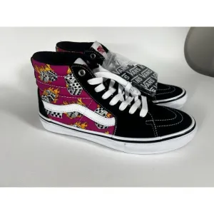 Vans Skate Sk8-Hi Fuchsia Fedora Dice Flame Sz Men’s 8.5 Women’s 10 Gamble Y2K