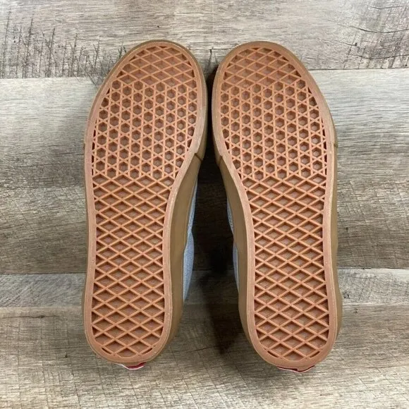 VANS Skate Slip On Grey Gum Classic Skate Shoes Sneakers Mens 8 Womens 9.5 NEW