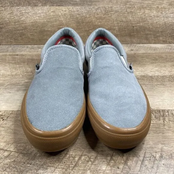 VANS Skate Slip On Grey Gum Classic Skate Shoes Sneakers Mens 8 Womens 9.5 NEW