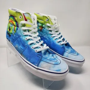 Vans Skateboard Shoes Mens 11 Blue Sk8 Hi Top Sponge Bob Skate Sneakers