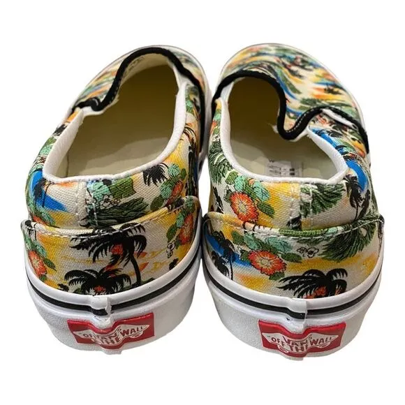 Vans Slip-On Aloha Sneakers Women's Skate Shoes NEW 5.5