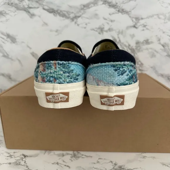 Vans Slip On Shoes Cali Tapestry Forest Bears Skate Sneakers Sz 6.5/ Women Sz 8