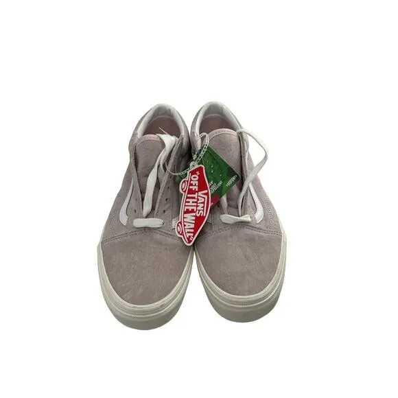 Vans Sneakers Womens 10.5 Old Skool Shoes Lilac Pig Suede HEIQ Eco Dry Low