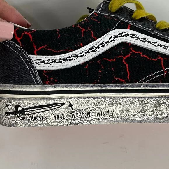 Vans Stranger Things Hellfire Club Skate Shoes Unisex Men's 5.5 Women's 7
