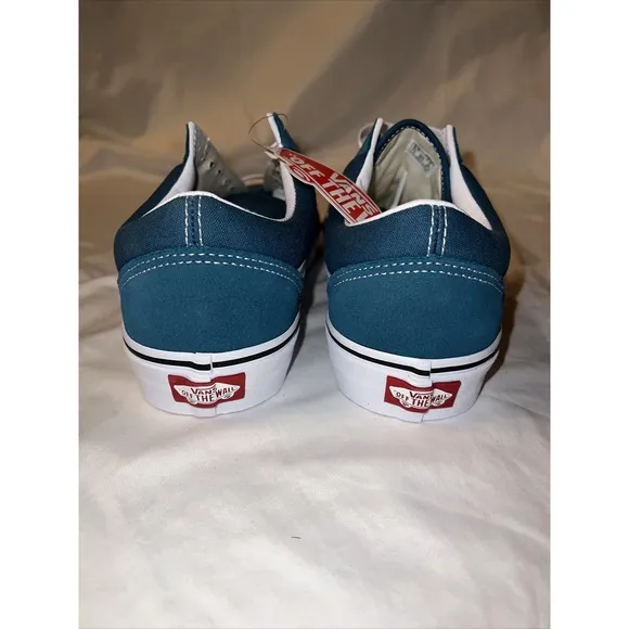 VANS Suede Old Skool Skate Shoes Blue Coral/White VN0A38G19EM Men's Sizes 8.0