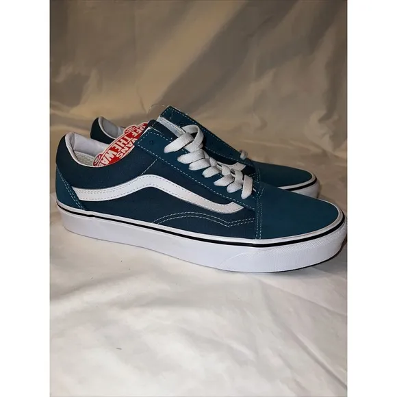 VANS Suede Old Skool Skate Shoes Blue Coral/White VN0A38G19EM Men's Sizes 8.0