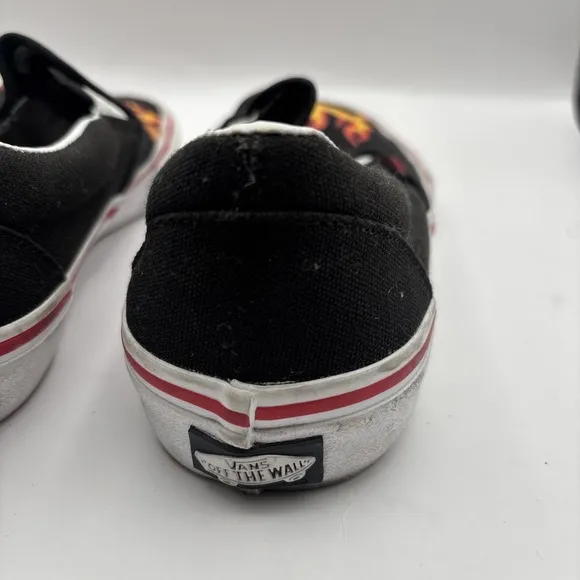 Vans Thrasher  slip on pro mens size 7.5 shoes black flame skate sneakers