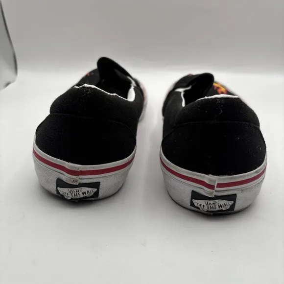 Vans Thrasher  slip on pro mens size 7.5 shoes black flame skate sneakers
